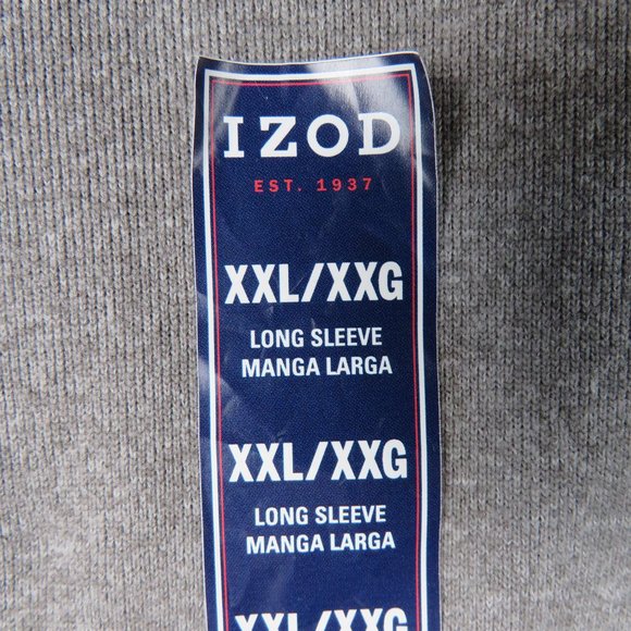 IZOD* Men's Long Sleeve 1/4 Zip 2" Turtle Neck Straight Hem Pullover Sweater~XXL - Picture 6 of 14
